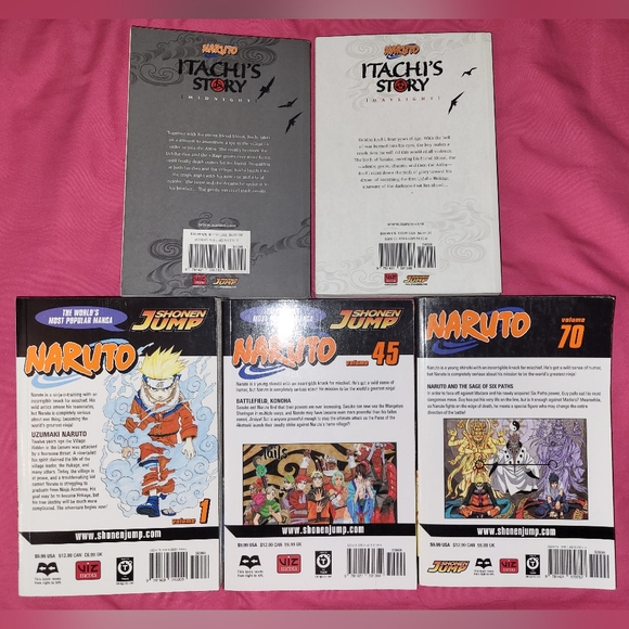 Naruto manga 1, 45, 70. Itachi's story, daylight & midnight. - Picture 2 of 2